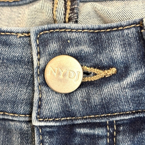 NYDJ Marilyn Straight Jeans Cool Embrace Denim Classic Medium Wash Romance 6P - Picture 9 of 16